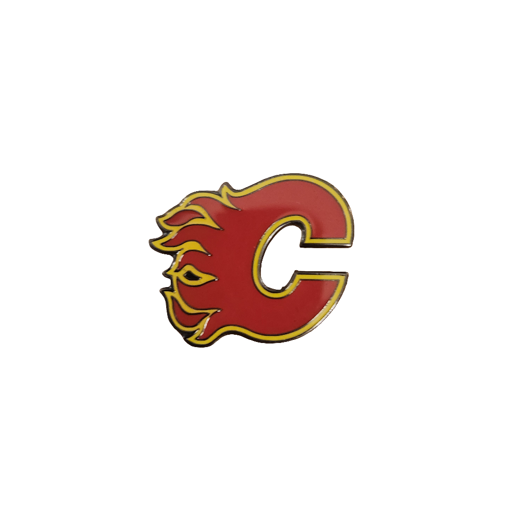 Épinglette avec logo de l'équipe NHL TSV des Flames de Calgary