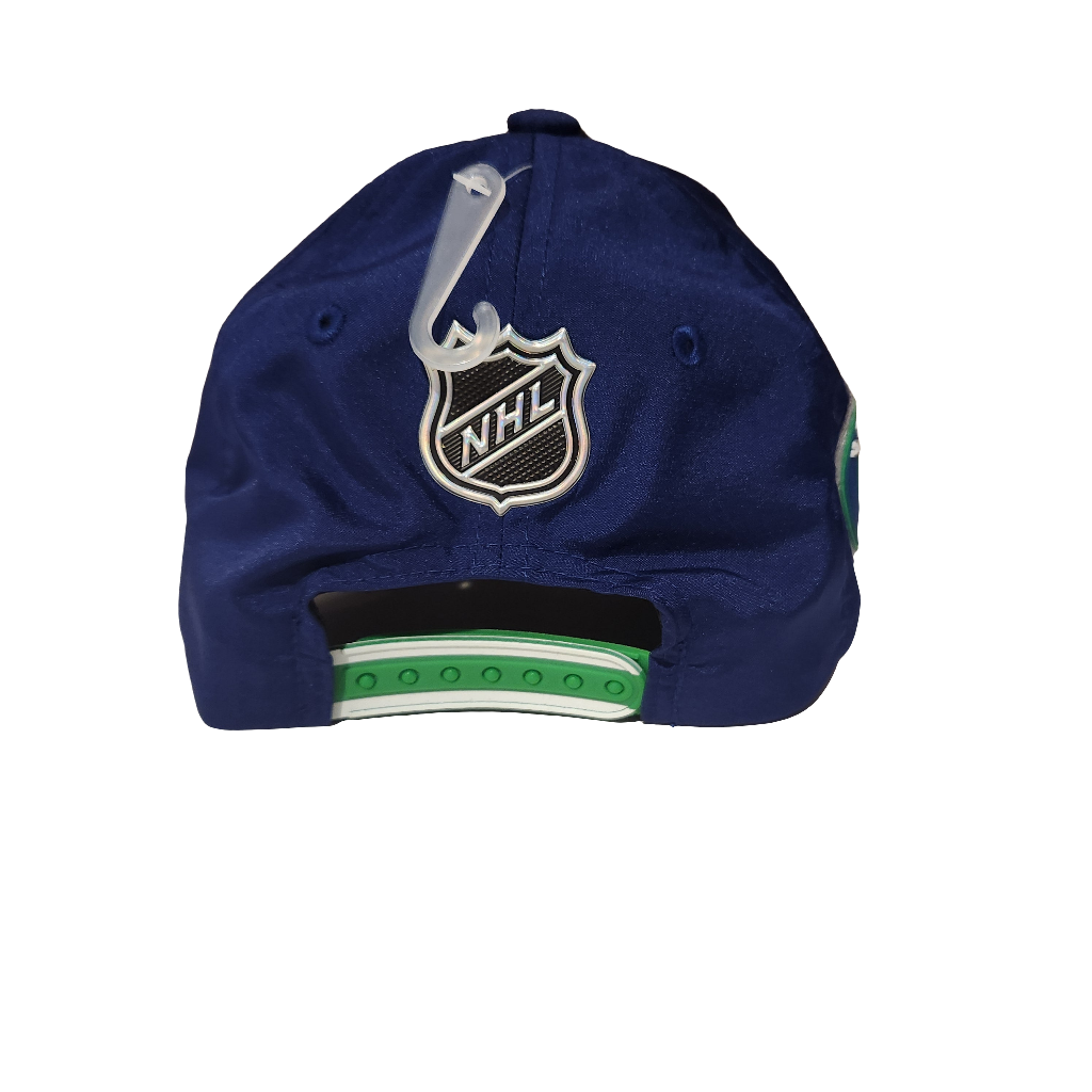 Vancouver Canucks NHL Fanatics Branded Youth Navy 2025 Draft Podium Authentic Pro Hat