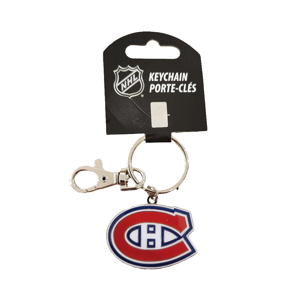 Porte-clés avec logo de l'équipe NHL TSV des Canadiens de Montréal