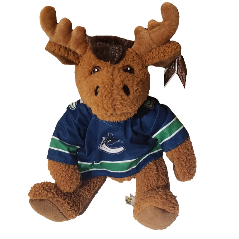 Moose Vancouver Canucks NHL Stuffed Animal House 10" Curly Gritter