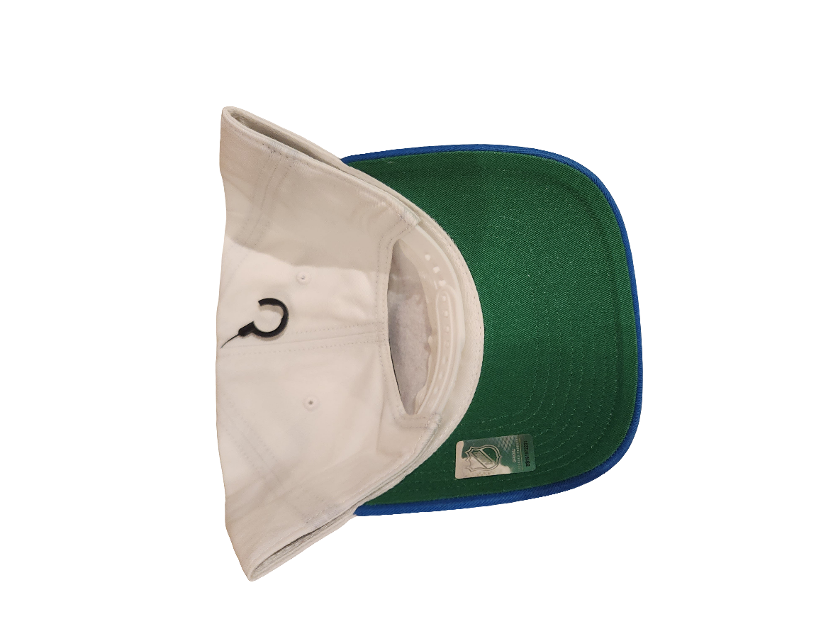 Quebec Nordiques NHL 47 Brand Men's White Double Header Clean Up Adjustable Hat