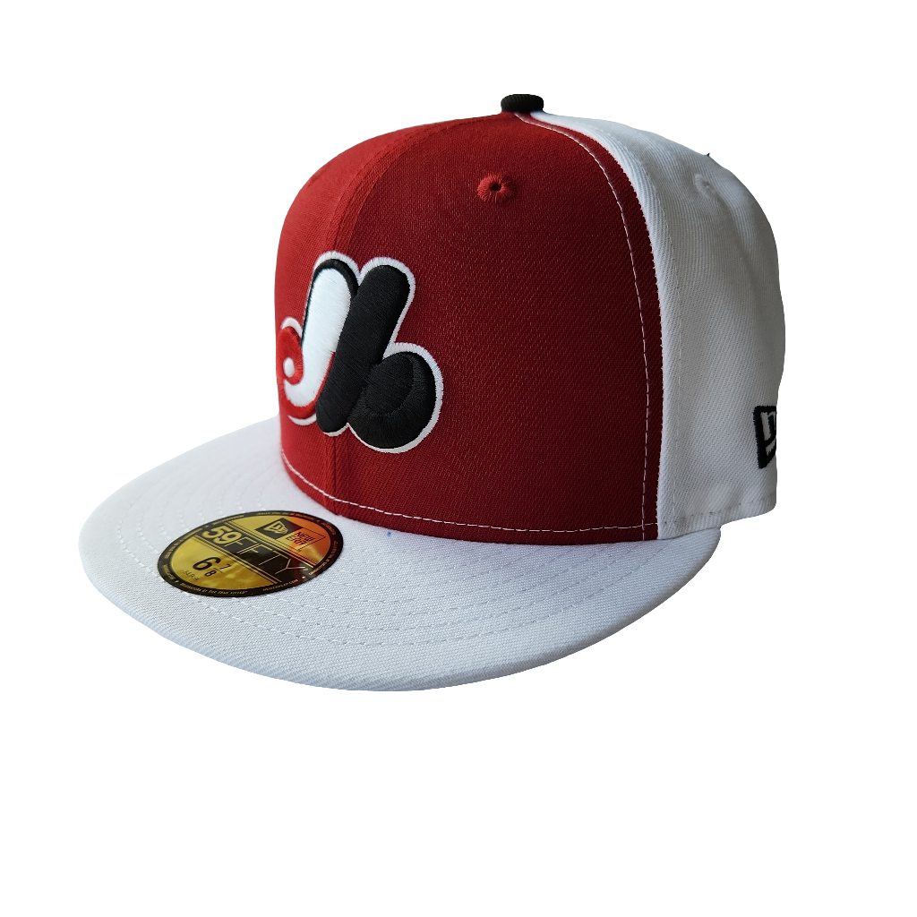 Casquette ajustée 59Fifty Cooperstown des Expos de Montréal New Era rouge/blanc pour hommes