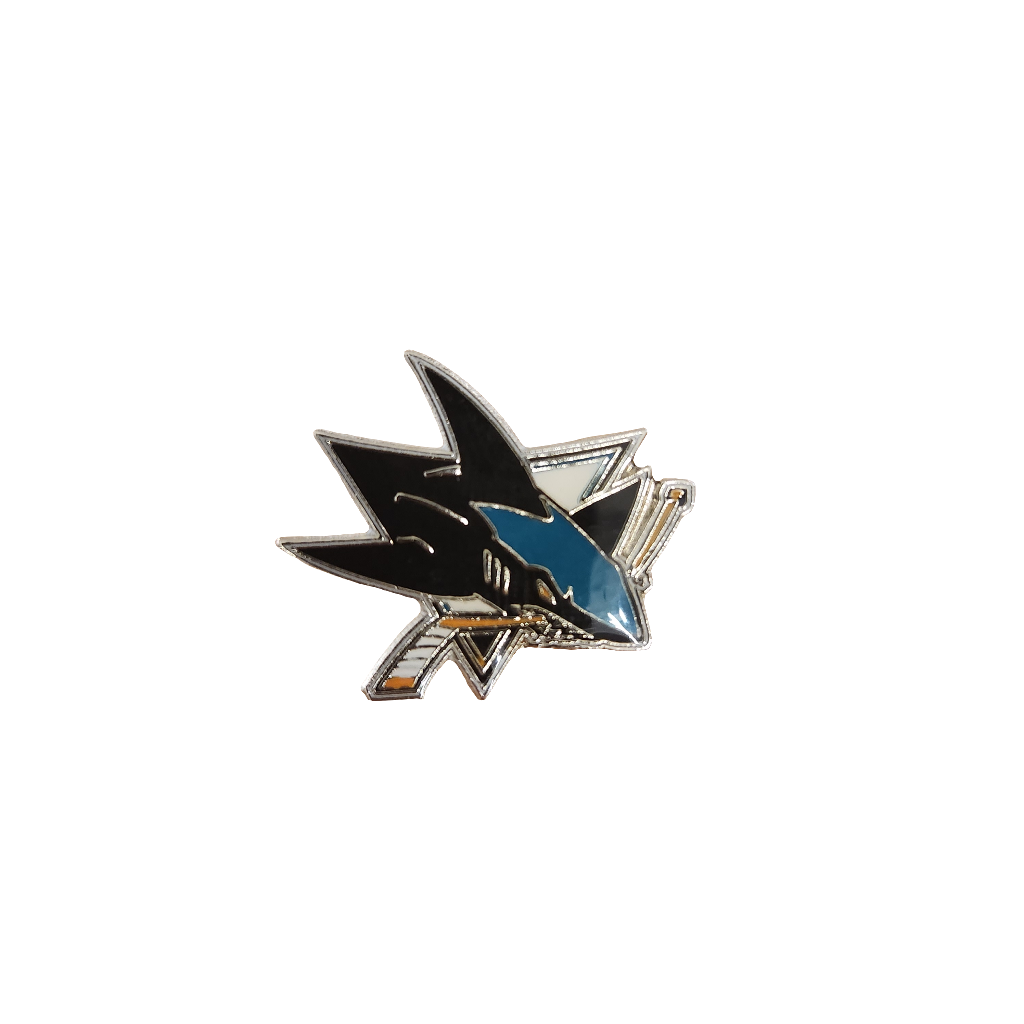 Épingle à revers avec logo de l'équipe NHL TSV des Sharks de San Jose