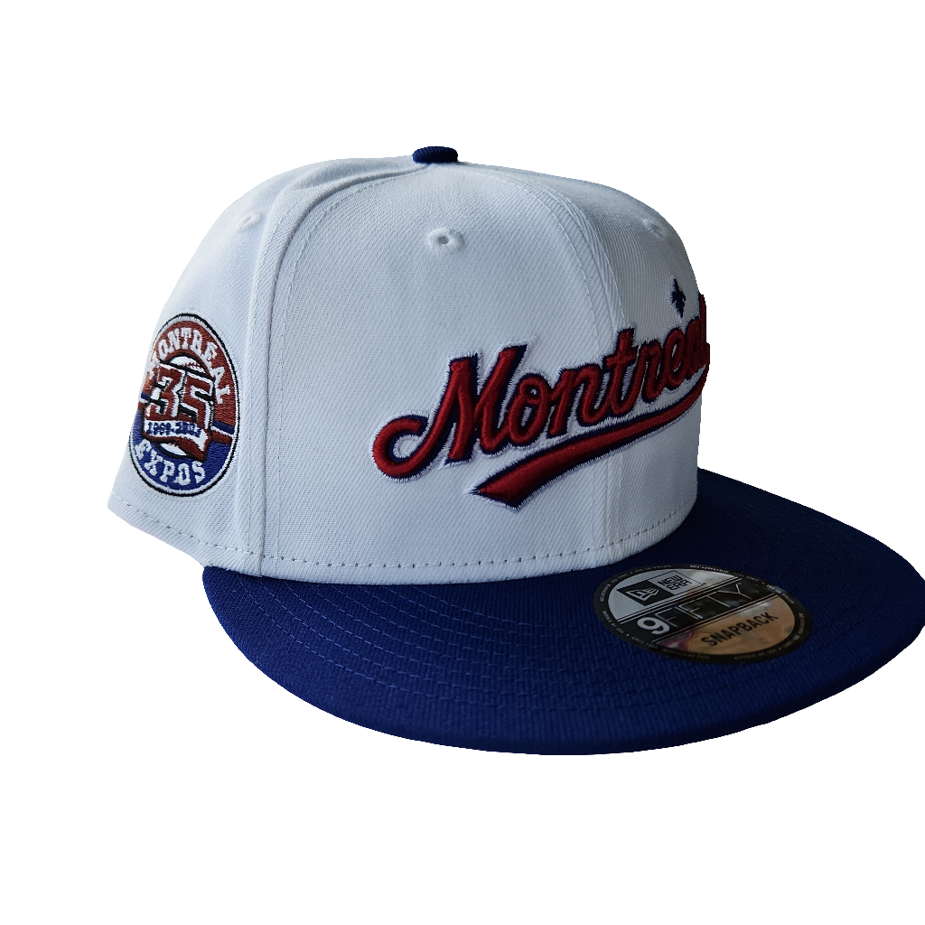 Montreal Expos MLB New Era Men's White 9Fifty 35th Anniversary Cooperstown Snapback