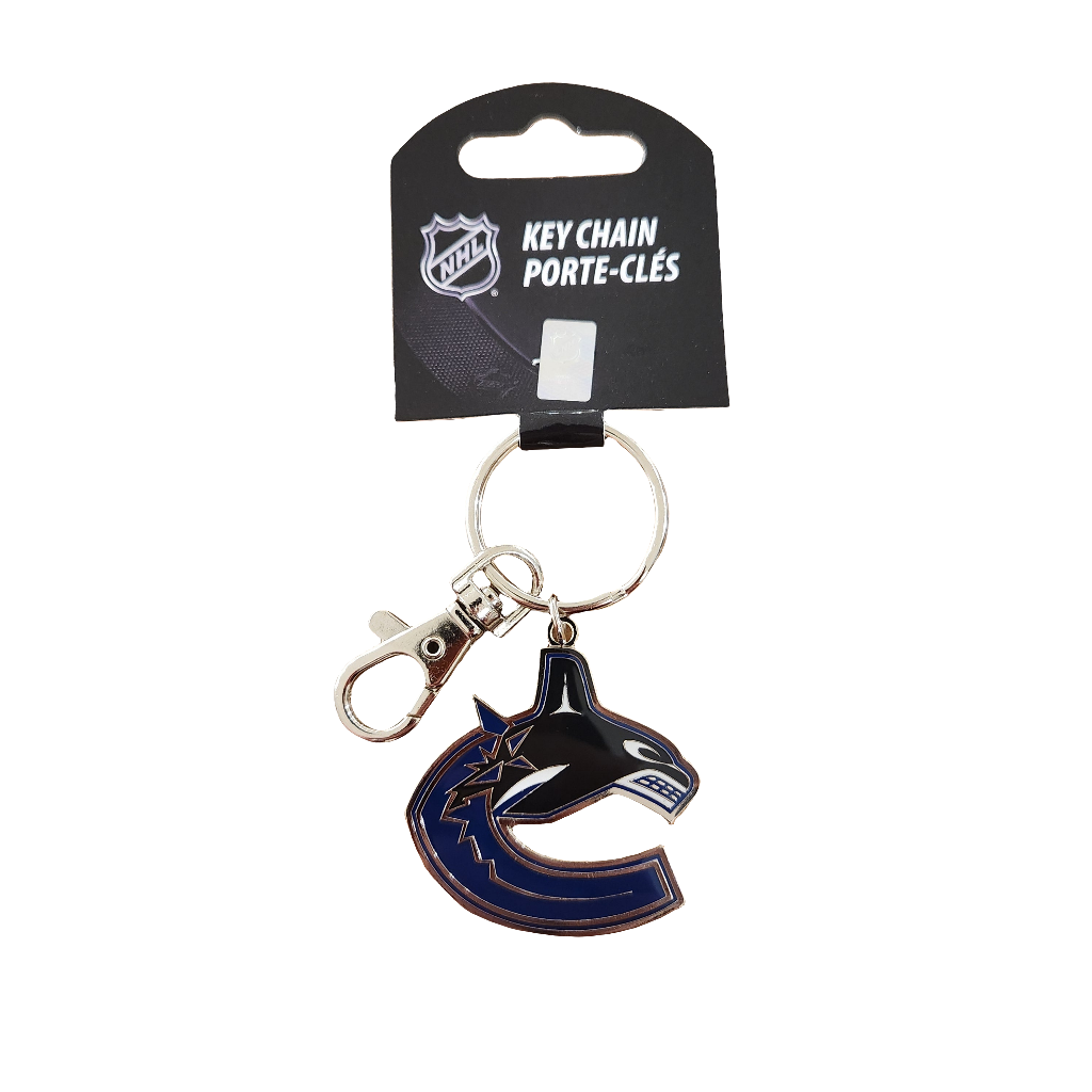 Porte-clés avec logo de l'équipe NHL TSV des Canucks de Vancouver