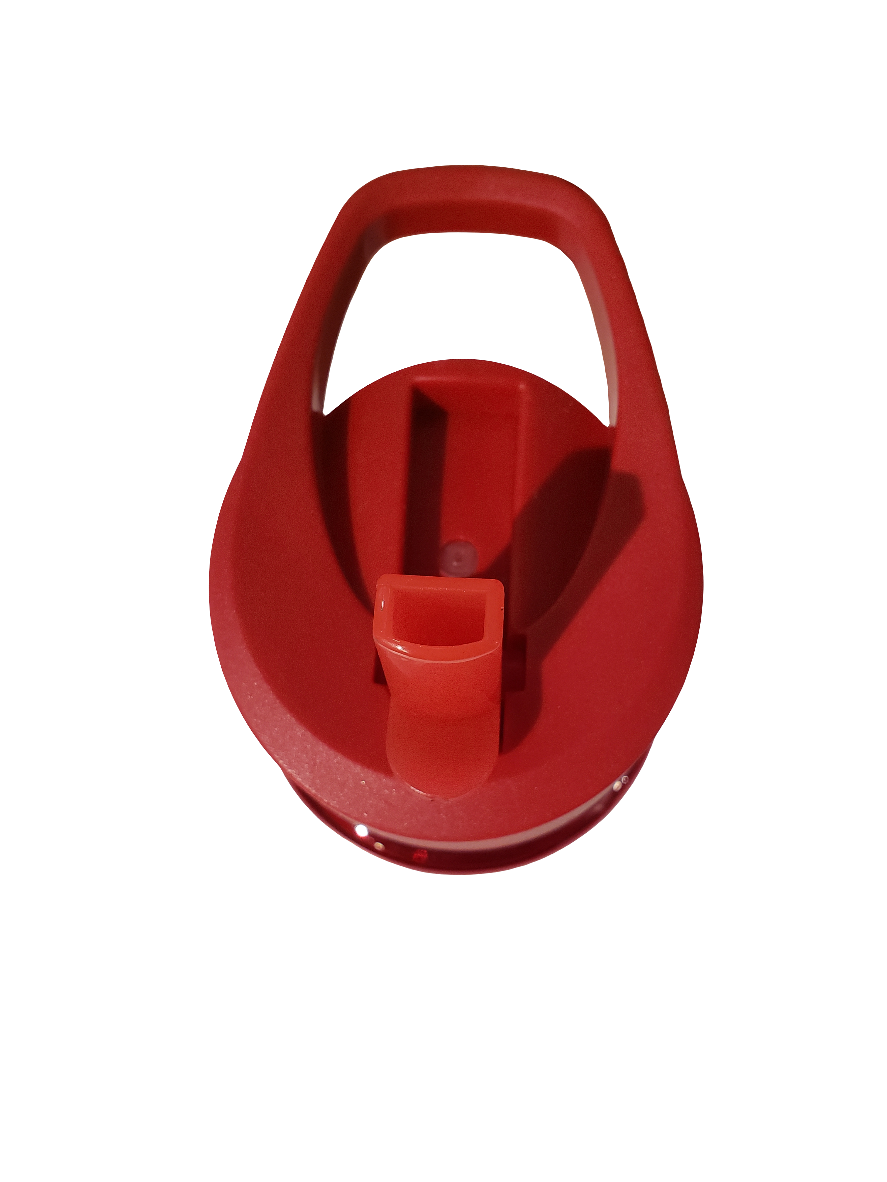 Bouteille d'eau en plastique rouge 16 oz avec couvercle à paille pour enfants des Canadiens de Montréal Youppi NHL TSV