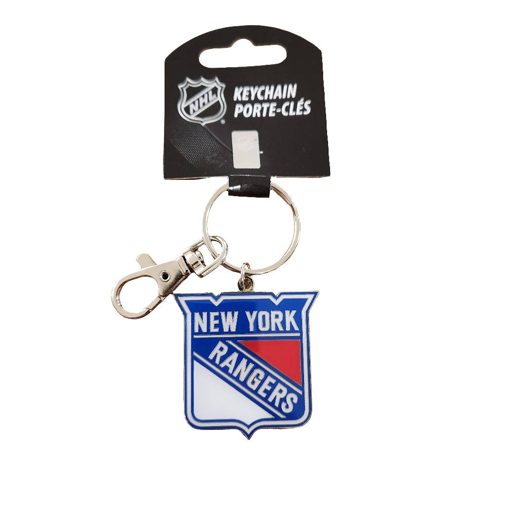 Porte-clés avec logo de l'équipe NHL TSV des Rangers de New York