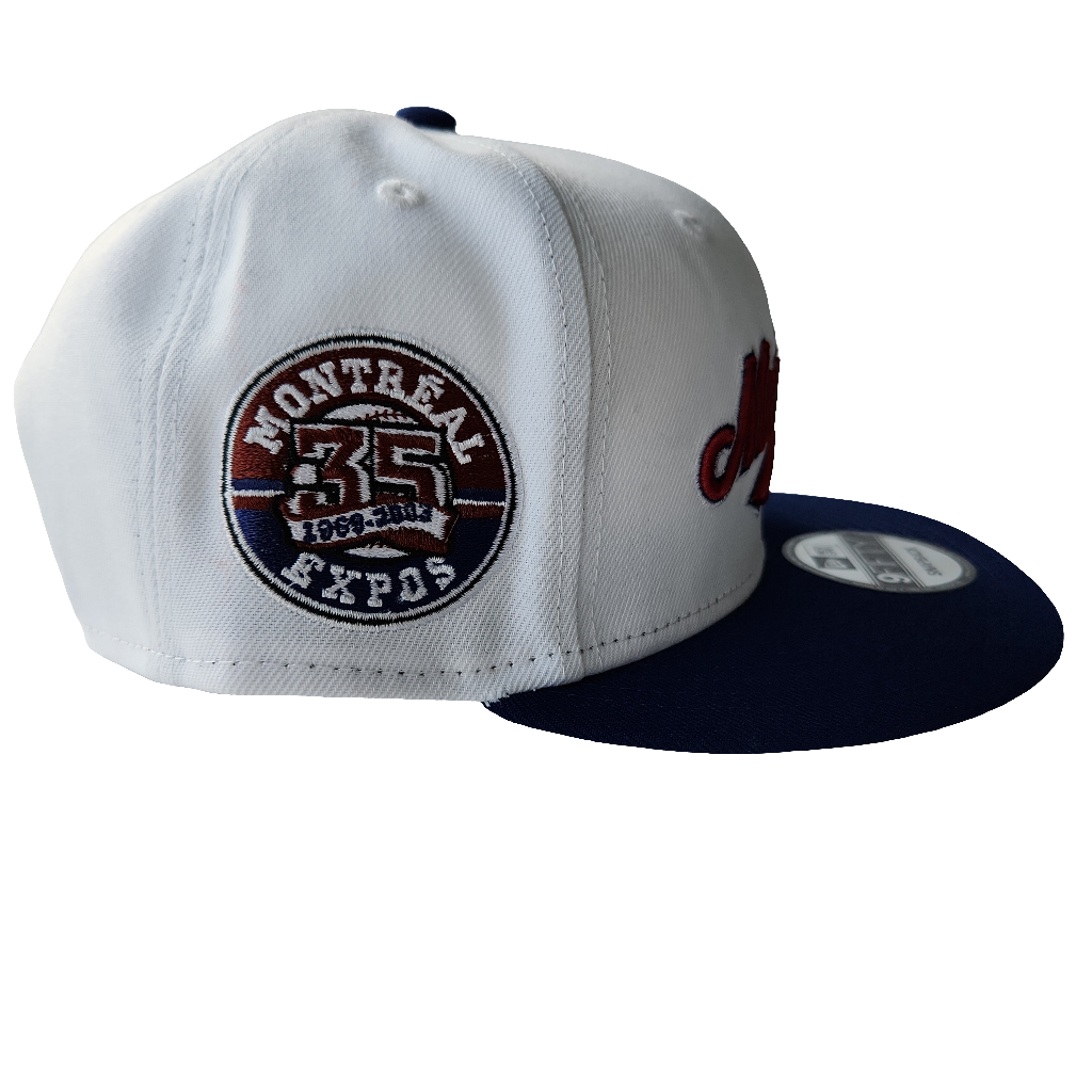 Montreal Expos MLB New Era Men's White 9Fifty 35th Anniversary Cooperstown Snapback