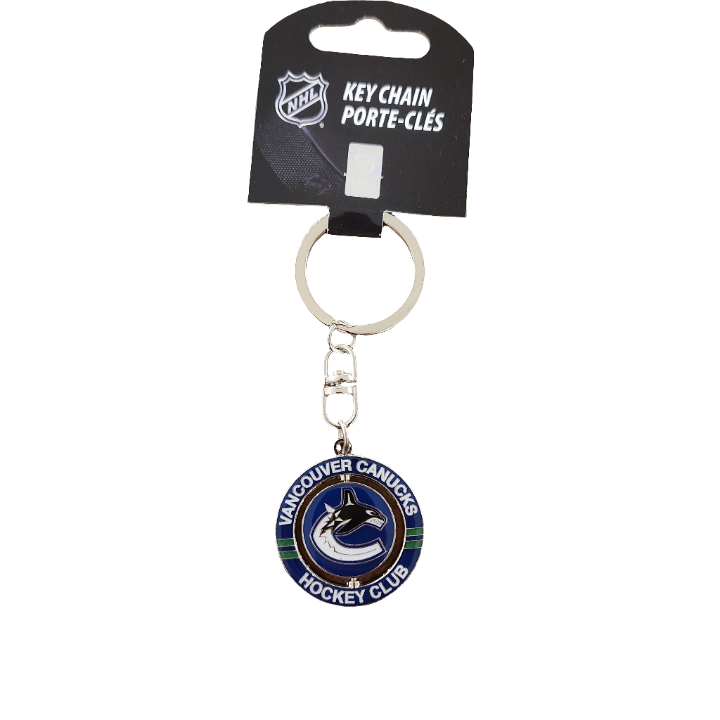 Vancouver Canucks NHL TSV Spinner Keychain