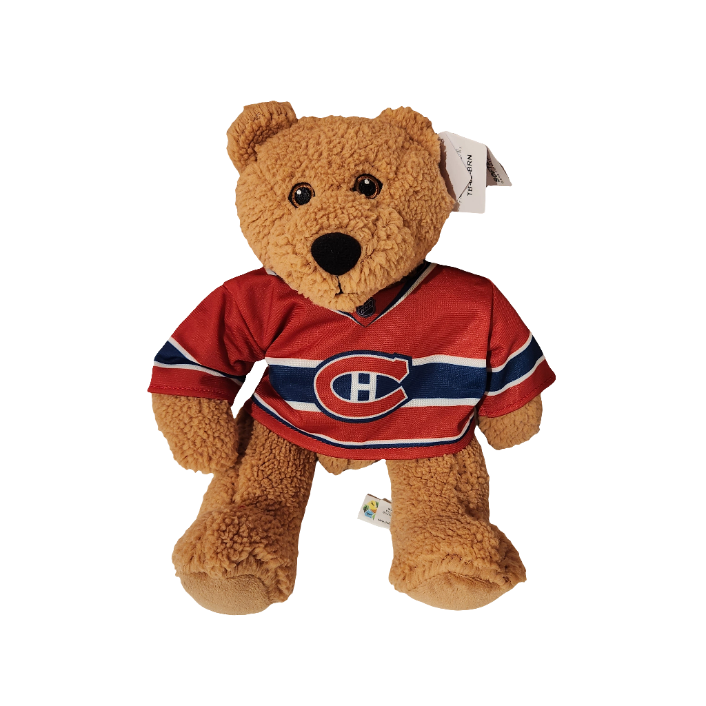 Brown Bear Montreal Canadiens NHL Stuffed Animal House 10" Curly Gritter