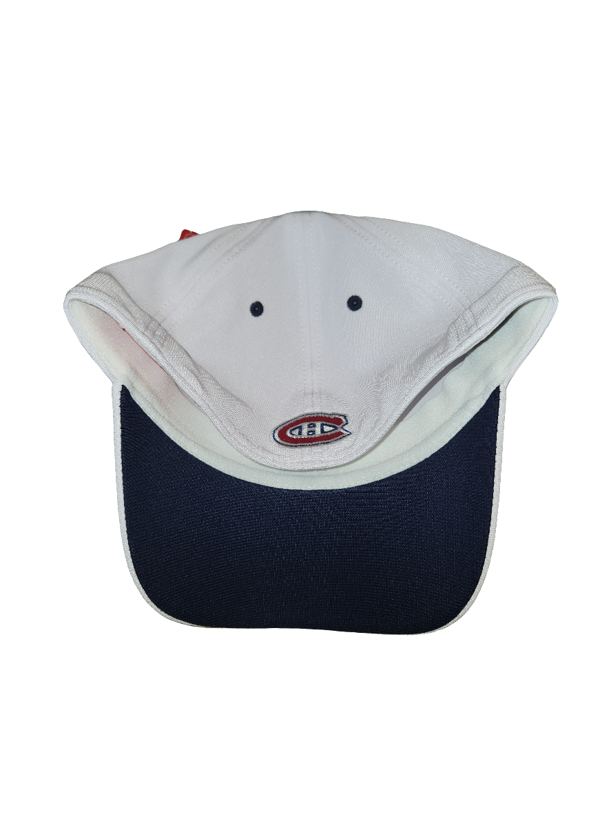Casquette extensible E-Boss blanche pour homme des Canadiens de Montréal NHL American Needle