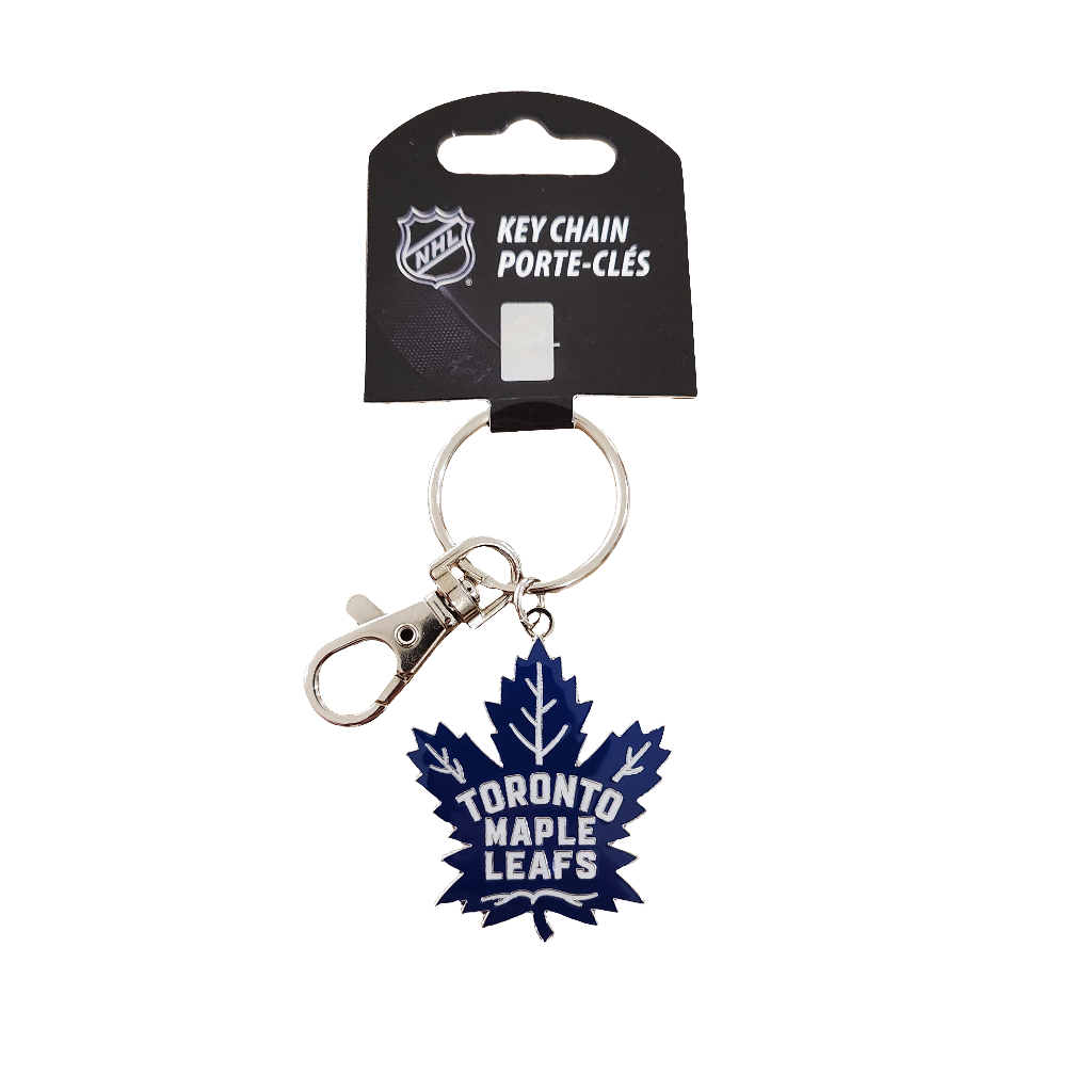 Porte-clés avec logo de l'équipe NHL TSV des Maple Leafs de Toronto