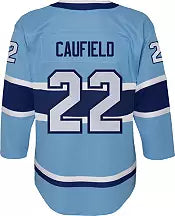 Cole Caufield Montreal Canadiens NHL Outerstuff Kids Light Blue 2022/23 Special Edition 2.0 Premier Jersey