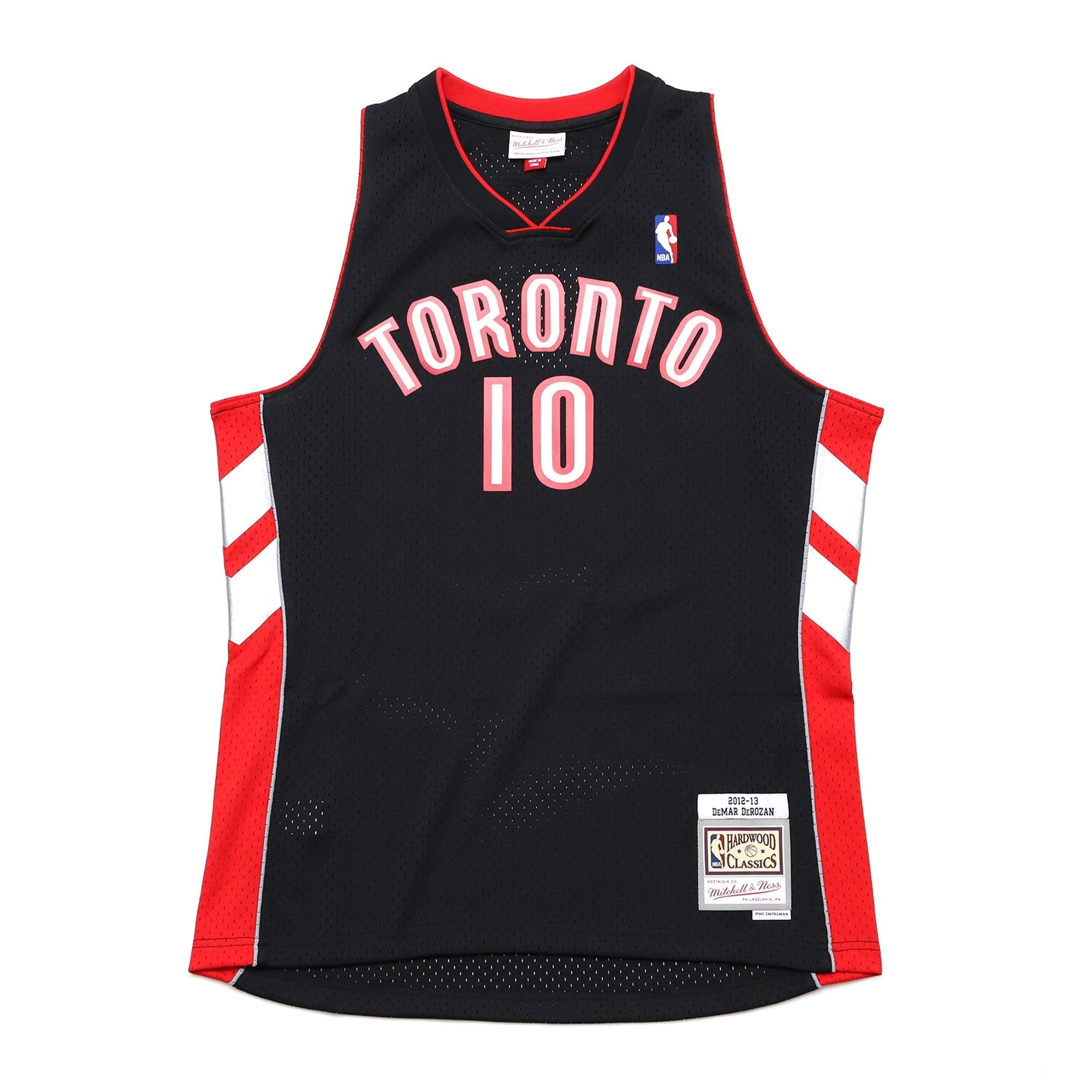 Demar Derozan Toronto Raptors NBA Mitchell & Ness Men's Black 2012-2013 Hardwood Classics Swingman Jersey