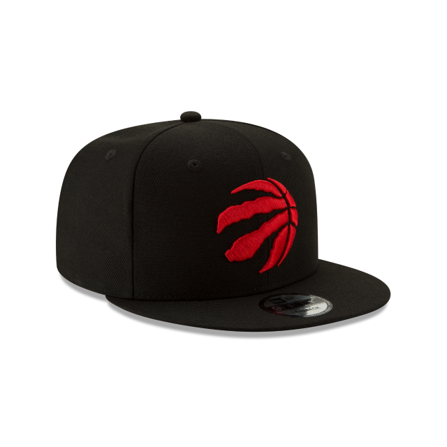 Toronto Raptors NBA New Era Snapback noir 9Fifty avec logo rouge pour hommes