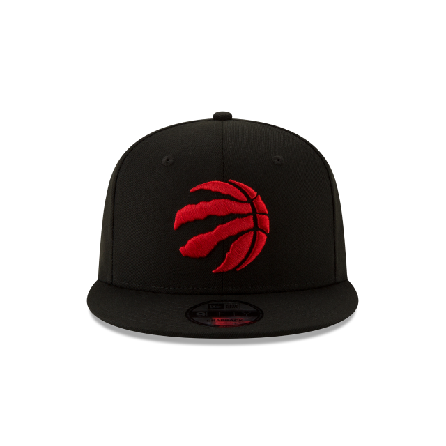 Toronto Raptors NBA New Era Snapback noir 9Fifty avec logo rouge pour hommes