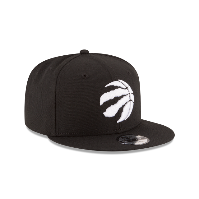 Toronto Raptors NBA New Era Snapback noir 9Fifty avec logo blanc pour hommes