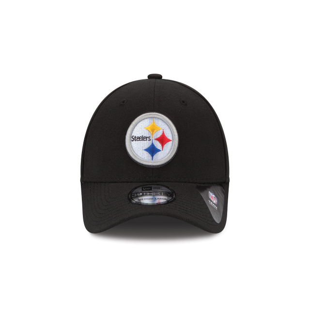 Pittsburgh Steelers NFL New Era Casquette noire 39Thirty Team Classic Stretch Fit pour hommes