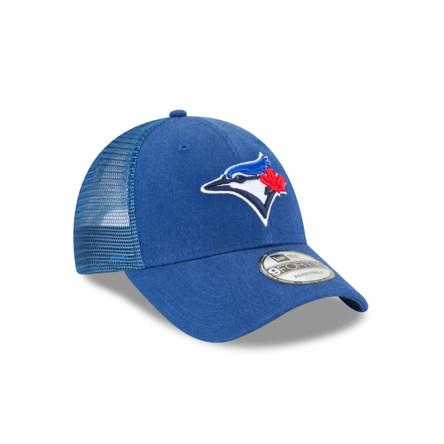 Casquette réglable de camionneur bleu royal 9Forty avec logo principal des Blue Jays de Toronto MLB New Era pour hommes