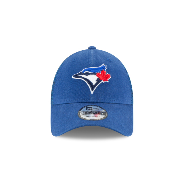 Casquette réglable de camionneur bleu royal 9Forty avec logo principal des Blue Jays de Toronto MLB New Era pour hommes