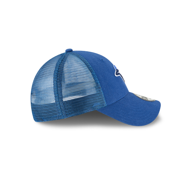 Casquette réglable de camionneur bleu royal 9Forty avec logo principal des Blue Jays de Toronto MLB New Era pour hommes