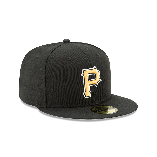 Pittsburgh Pirates MLB New Era Casquette ajustée alternative noire 59Fifty Authentic Collection pour hommes