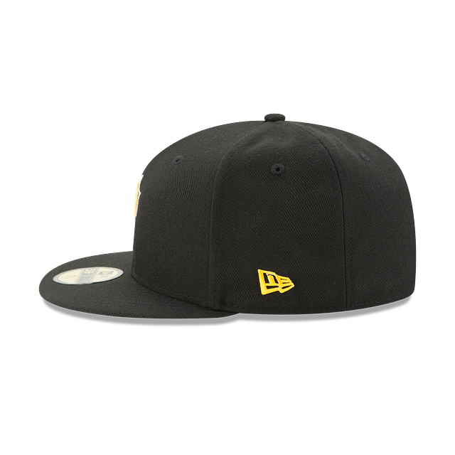 Pittsburgh Pirates MLB New Era Casquette ajustée alternative noire 59Fifty Authentic Collection pour hommes