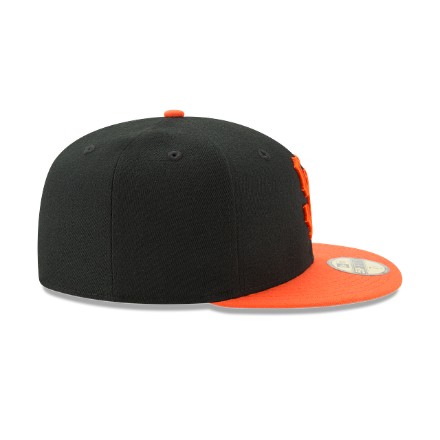 San Francisco Giants MLB New Era Casquette ajustée alternative noire/orange 59Fifty Authentic Collection pour hommes