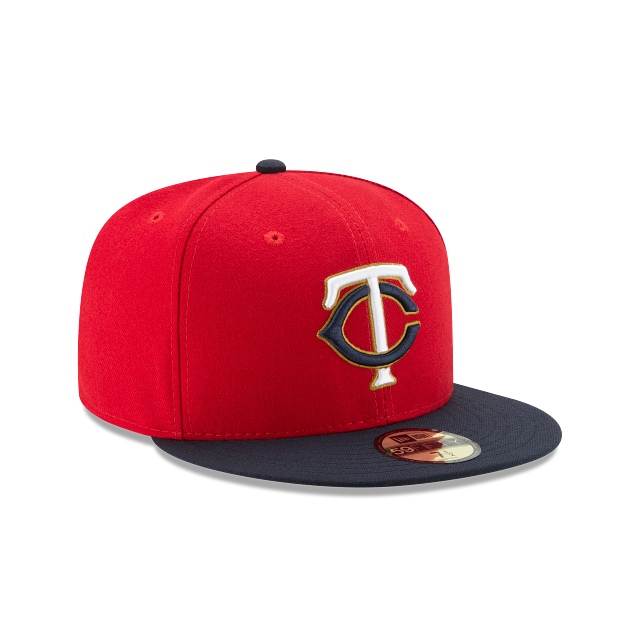Minnesota Twins MLB New Era Casquette ajustée alternative rouge 59Fifty Authentic Collection pour hommes