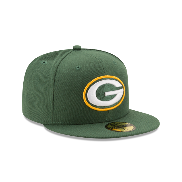 Green Bay Packers NFL New Era Casquette ajustée verte 59Fifty Team Basic pour hommes