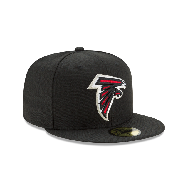Atlanta Falcons NFL New Era Men's Black 59Fifty Team Basic Fitted Hat