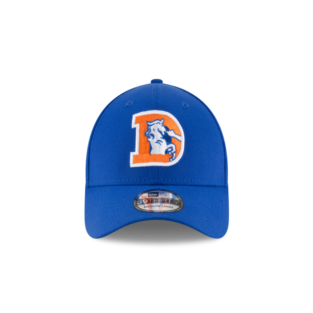 Denver Broncos NFL New Era Men's Royal 39Thirty Classic Logo Stretch Fit Hat