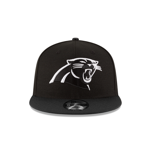 Carolina Panthers NFL New Era Men's Black White 9Fifty Basic Snapback