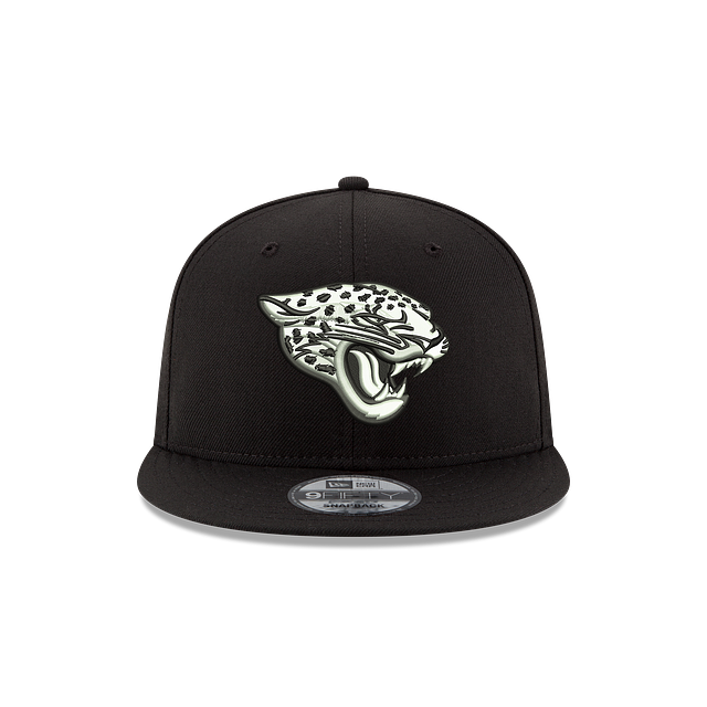 Jacksonville Jaguars NFL New Era Men's Black White 9Fifty Basic Snapback