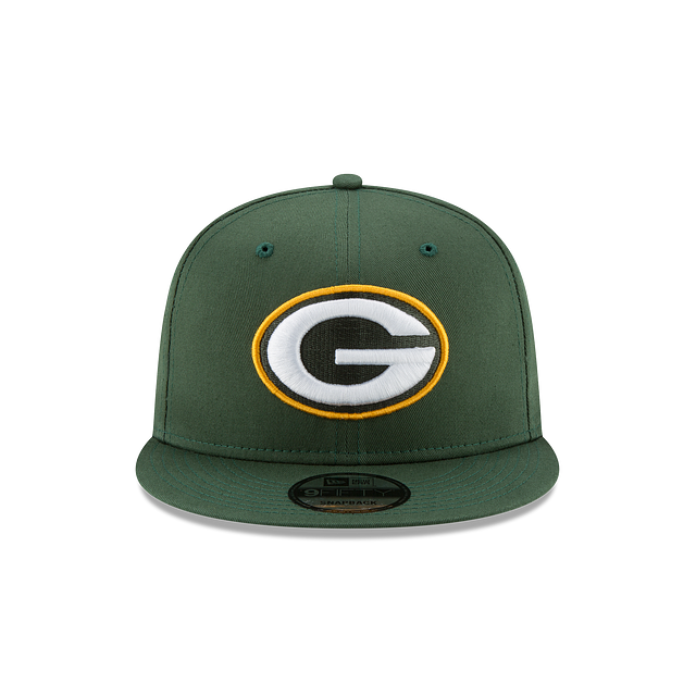 Green Bay Packers NFL New Era pour hommes Cilantro Green 9Fifty Basic Snapback