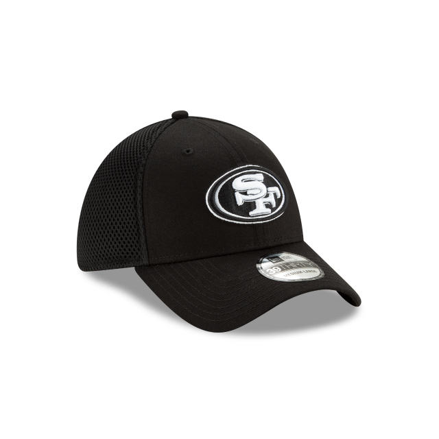 San Francisco 49Ers NFL New Era Casquette noire/blanche 39Thirty Neo Stretch Fit pour hommes