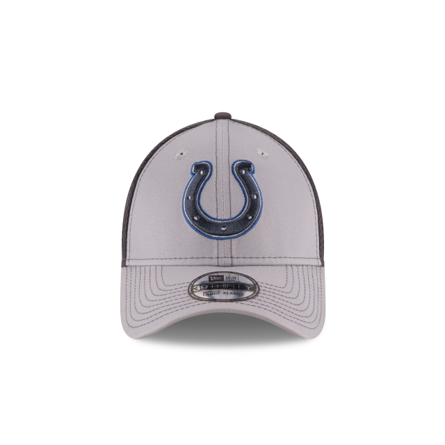 Indianapolis Colts NFL New Era Men's Grey 39Thirty Grayed Out Neo 2 Stretch Fit Hat