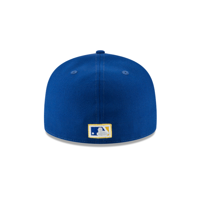 Milwaukee Brewers MLB New Era Men's Royal / Yellow 59Fifty 1978 Cooperstown Wool Fitted Hat