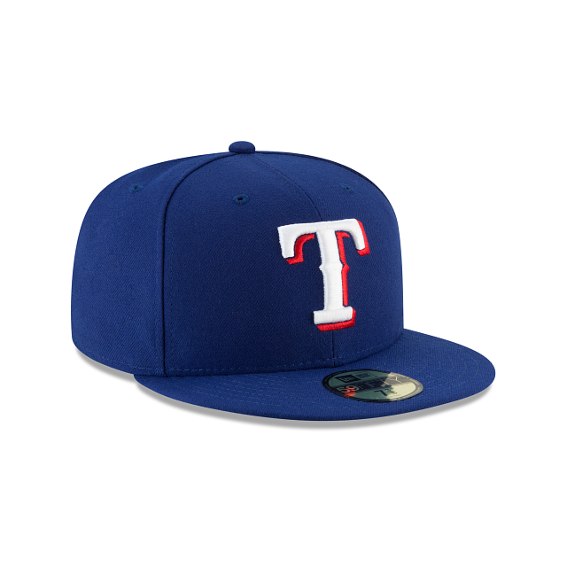 Casquette ajustée MLB New Era Royal 59Fifty Authentic Collection Home 2017 pour homme des Texas Rangers