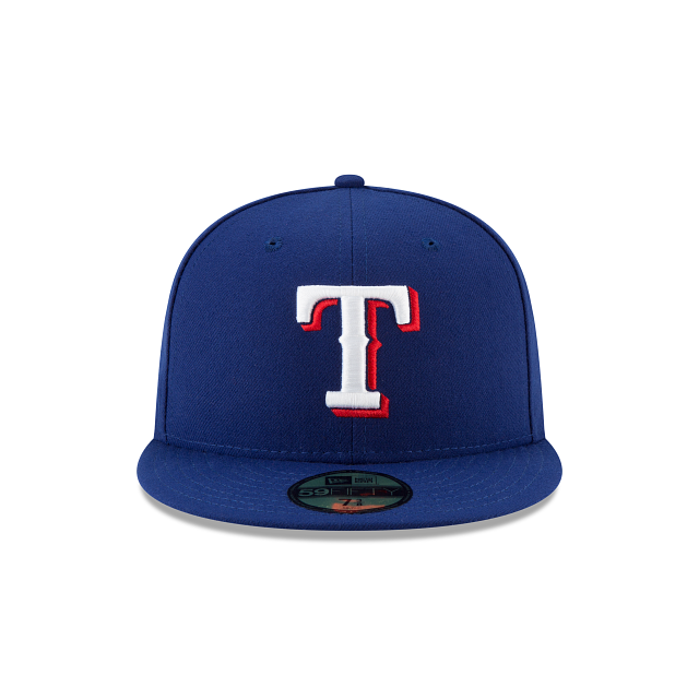 Casquette ajustée MLB New Era Royal 59Fifty Authentic Collection Home 2017 pour homme des Texas Rangers