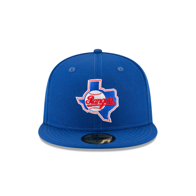 Casquette ajustée en laine Cooperstown 1984 Royal 59Fifty MLB Texas Rangers New Era pour homme