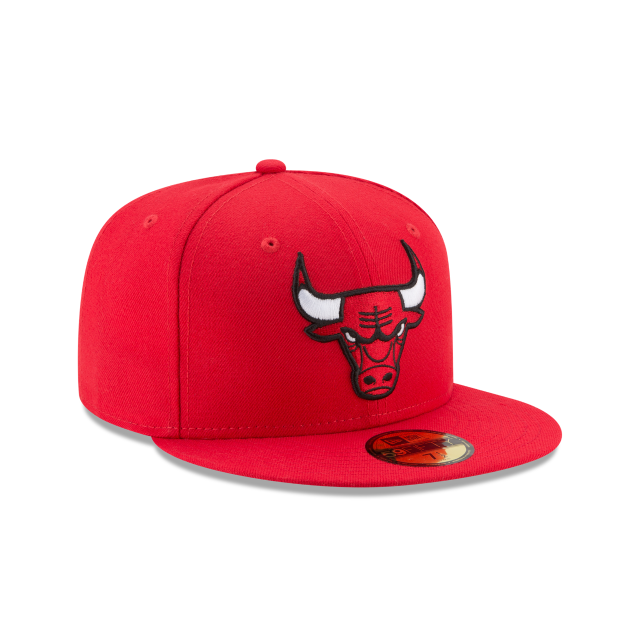 Chicago Bulls NBA New Era Men's Red 59Fifty Basic Fitted Hat