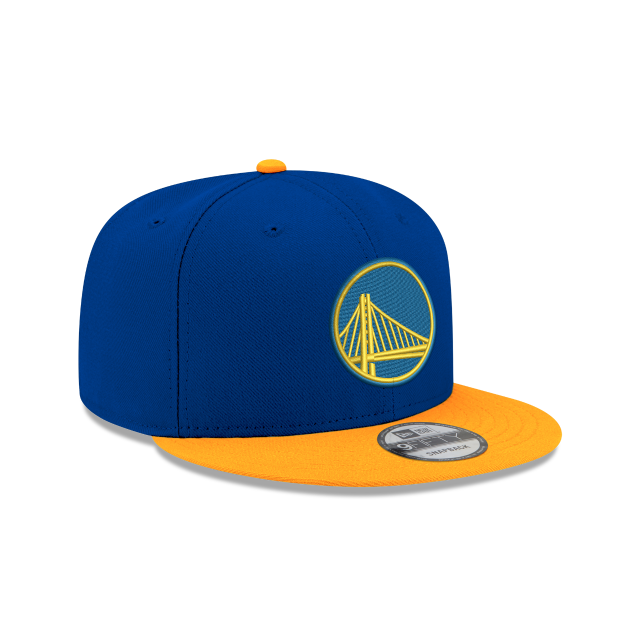 Golden State Warriors NBA New Era pour homme Bleu royal/Or 9Fifty Two Tone Snapback