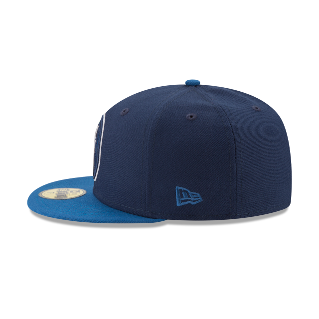 Casquette ajustée bicolore 59Fifty bleu marine/bleu royal pour homme des Minnesota Timberwolves NBA New Era
