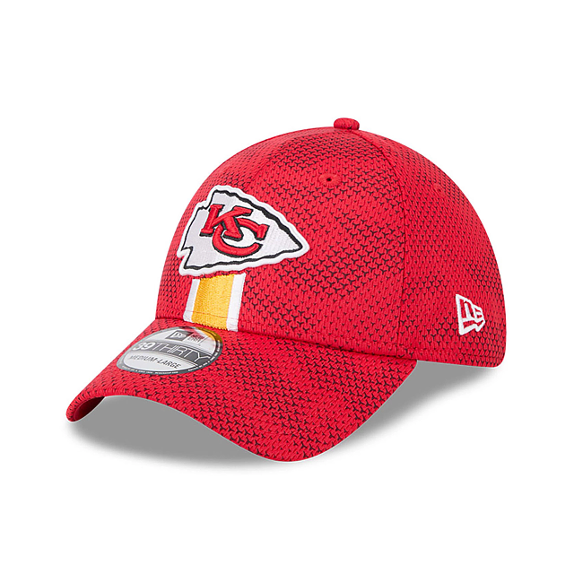 Casquette extensible rouge 39Thirty 2024 Sideline pour homme des Chiefs de Kansas City NFL New Era