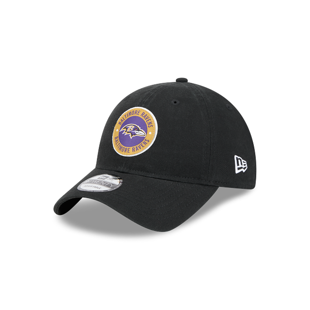 Baltimore Ravens NFL New Era Men's Black 9Twenty 2024 Sideline Adjustable Hat