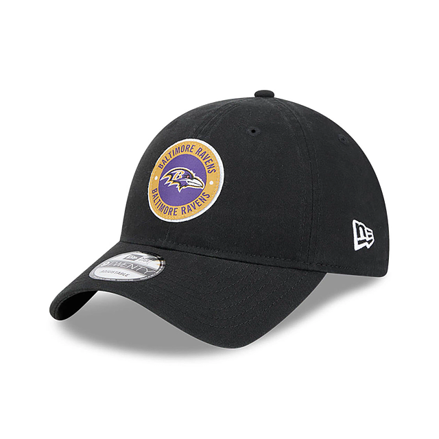 Baltimore Ravens NFL New Era Men's Black 9Twenty 2024 Sideline Adjustable Hat