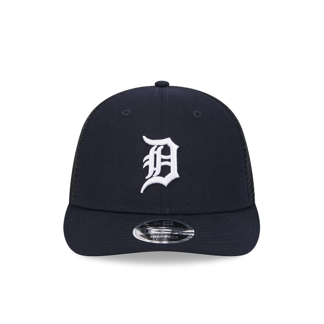 Casquette snapback à profil bas 9Fifty pour homme des Detroit Tigers MLB New Era bleu marine