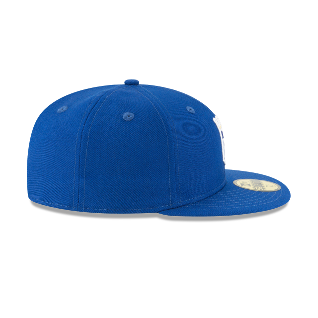 Casquette ajustée en laine MLB New Era Royal 59Fifty Cooperstown 1971 pour homme des Royals de Kansas City