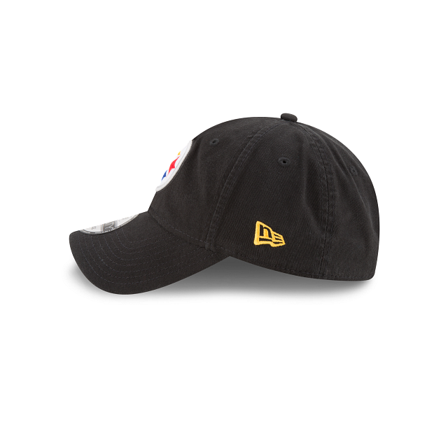 Casquette ajustable classique 9Twenty Core noire pour homme des Pittsburgh Steelers NFL New Era